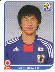 Shinji Okazaki Japan samolepka Panini World Cup 2010 #389